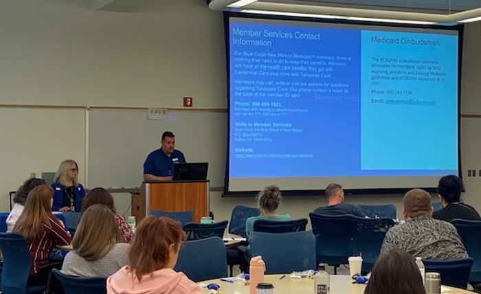 New Mexico Medicaid Providers attended a Turquoise Care training hosted by the Provider Network team on May 21. The Provider Network team hosted trainings in May and June throughout the state.